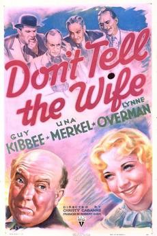 Don't Tell the Wife (1937) starring Guy Kibbee on DVD on DVD
